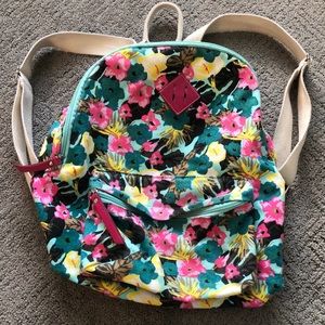 Candie’s Floral Canvas Backpack